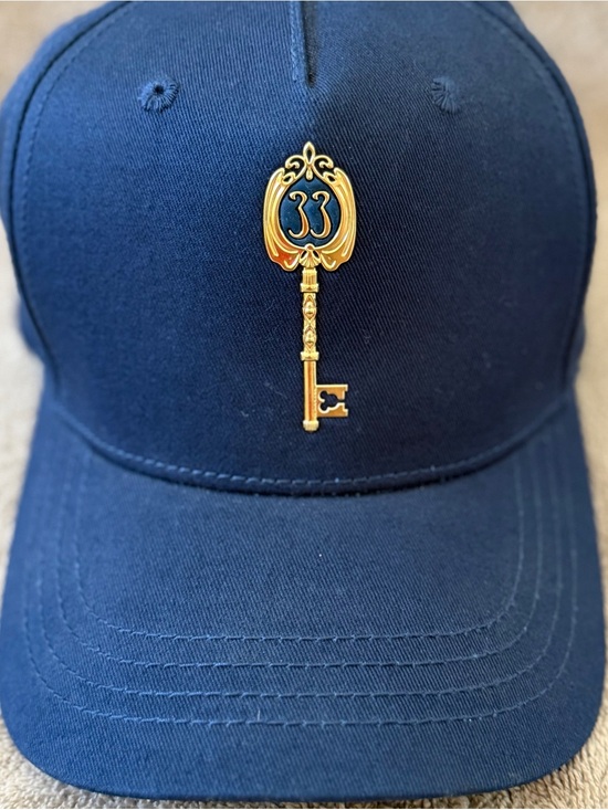 Disneyland Resort Other - Navy Blue Baseball Cap with Gold Key Emblem